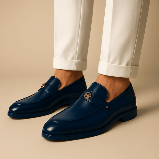 Giviny Leather Loafers – Men's Slip - On Premium Leather Dress Shoes - Monsta Online