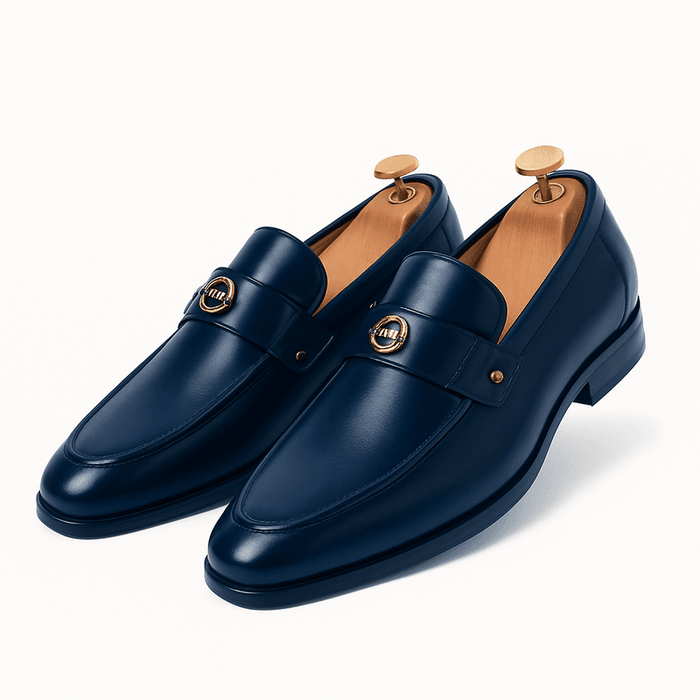 Giviny Leather Loafers – Men's Slip - On Premium Leather Dress Shoes - Monsta Online