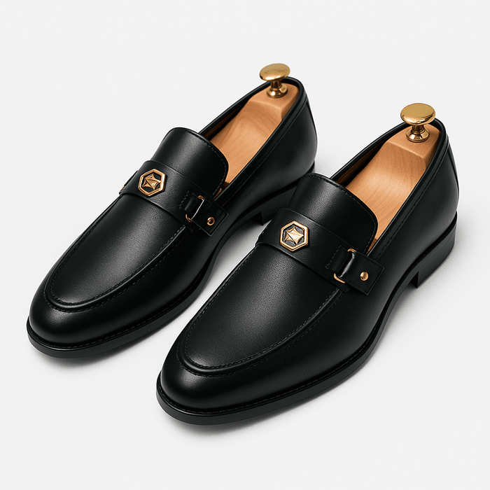 Giviny Leather Loafers – Men's Slip - On Premium Leather Dress Shoes - Monsta Online