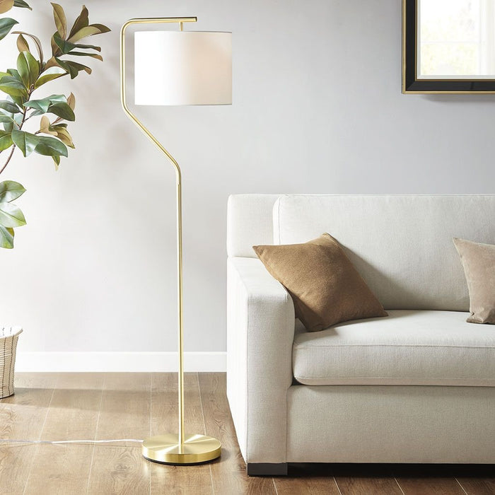 Sleek Angular Arched Floor Lamp - Versatile Metal Light for Home Decor - Monsta Online