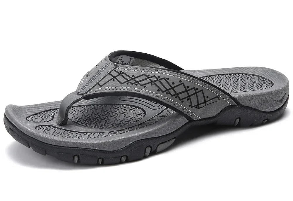 Men's Athletic Flip Flops with Arch Support – Cushioned Non - Slip Sandals for All - Day Comfort - Monsta Online