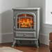22 Inch Gray Electric Fireplace Stove Heater with Realistic Flame Effect - Monsta Online