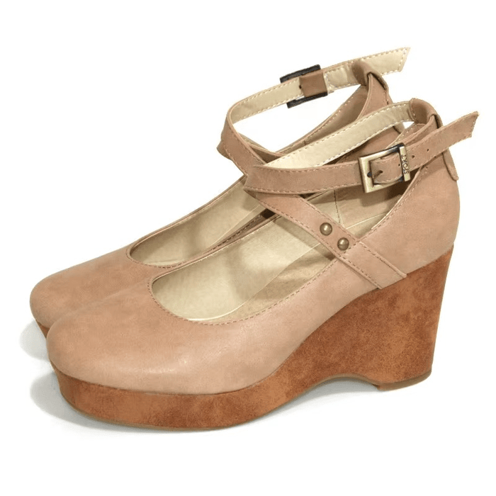 Women's Chunky Platform Mary Jane Heels – Adjustable Buckle Strap, Block Heel for All - Day Comfort - Monsta Online