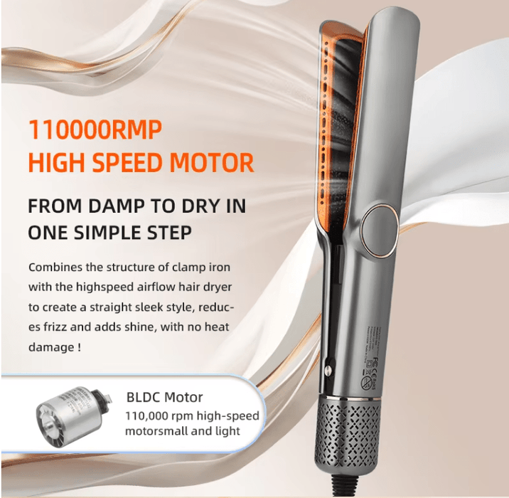 2 - in - 1 Hair Dryer & Straightener – Frizz - Free Salon - Quality Blowout for All Hair Types - Monsta Online