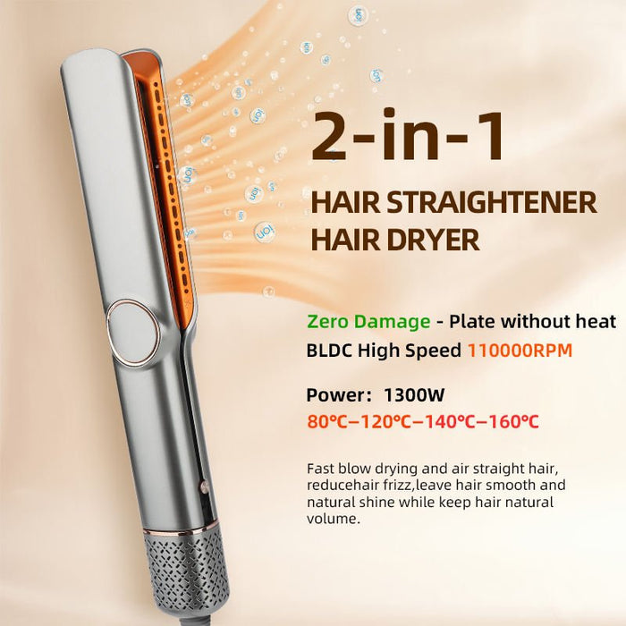 2 - in - 1 Hair Dryer & Straightener – Frizz - Free Salon - Quality Blowout for All Hair Types - Monsta Online