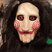 Halloween Saw Billy the Puppet Mask - Horror Jigsaw Latex Mask - Monsta Online