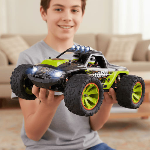 Hard Hero 1:14 Scale Hobby Grade RC Car - 31 MPH 4WD Monster Truck with Dual Batteries - Monsta Online