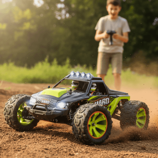 Hard Hero 1:14 Scale Hobby Grade RC Car - 31 MPH 4WD Monster Truck with Dual Batteries - Monsta Online