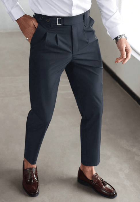 Hawthorne Classic Trousers – Men's Slim Tailored Dress Pants - Monsta Online