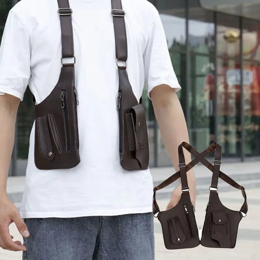 Men's Anti - Theft Shoulder Bag – Multi - Compartment Tactical Crossbody for Secure Travel - Monsta Online