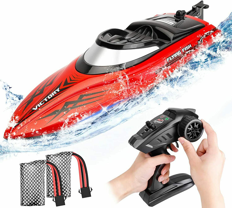 High - Speed 20MPH+ Remote Control Racing Boat With LED for Kids Adults - Monsta Online