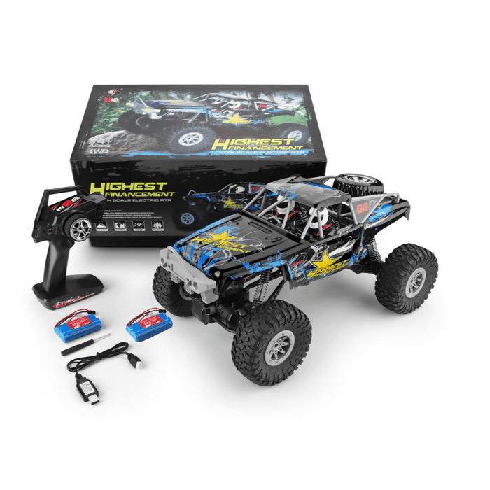 High Conqueror: 1:10 Scale 4WD RC Crawler - Durable Toy Grade Off - Road Remote Control Truck for Kids and Adults - Monsta Online