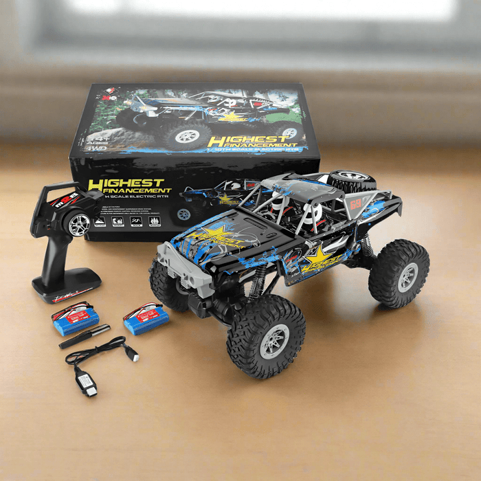 High Conqueror: 1:10 Scale 4WD RC Crawler - Durable Toy Grade Off - Road Remote Control Truck for Kids and Adults - Monsta Online