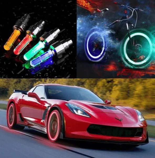 LED Bicycle Valve Lights – Motion - Activated Waterproof Tire Valve Stem Lights - Monsta Online