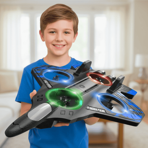 Jet Fighter Remote Control Stunt Jet Airplane Foam RC Planes with Light for Kids with Dual Batteries - Monsta Online