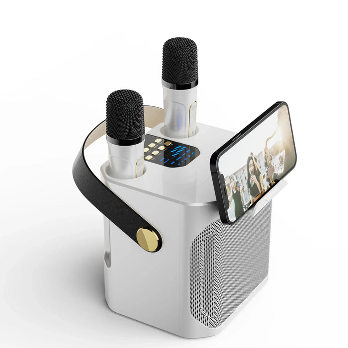 Portable High - Power Karaoke Party Speaker with 360° Stereo and Dual Mics - Monsta Online