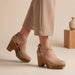 Artisanal Closed - Toe Wood Platform Wedges - Elevated Summer Style - Monsta Online