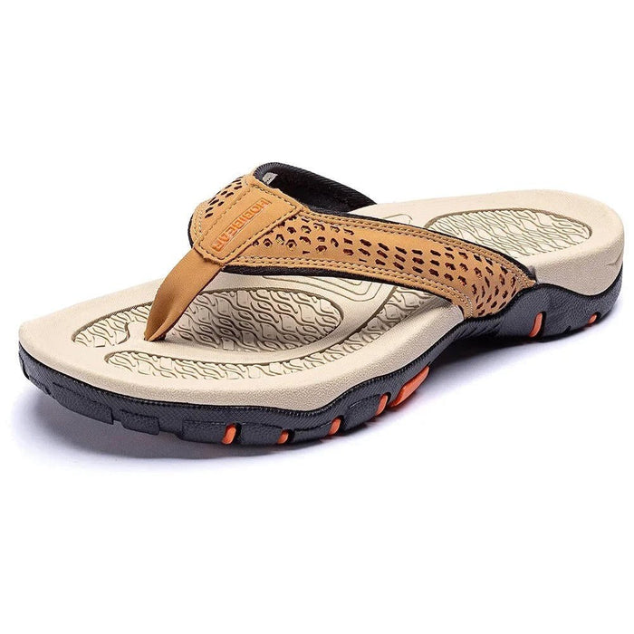 Men's Athletic Flip Flops with Arch Support – Cushioned Non - Slip Sandals for All - Day Comfort - Monsta Online