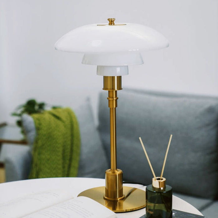 Elegant Danish Designer Table Lamp – Minimalist LED Bedside Lamp for Living Room & Bedroom - Monsta Online