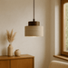 Travertine Stone Pendant Light – Natural Wabi - Sabi LED Fixture - Monsta Online