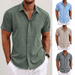 Lauro Linen Shirt – Men's Breathable Short Sleeve Summer Shirt - Monsta Online