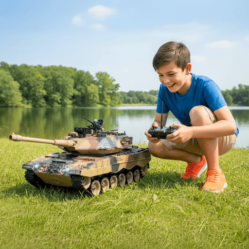 1:18 German Leopard II RC Tank with BB Shooting – Premium Model Tank with Dual Batteries - Monsta Online