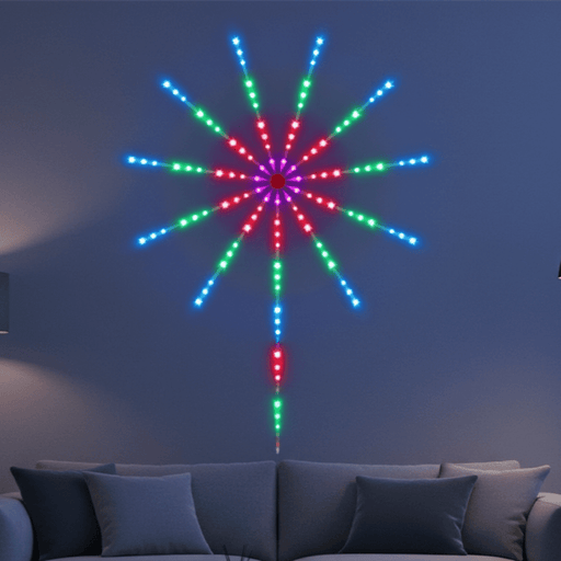 RGB Christmas Firework LED Strip Lights with Music Sync and App Control - Monsta Online