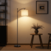 Dimmable Arc Floor Lamp with Remote & Adjustable Color Temperature for Modern Homes - Monsta Online