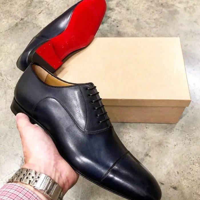 Luca Leather Oxford Shoes – Men's Italian Handcrafted Dress Shoes - Monsta Online