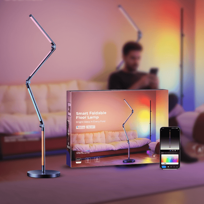 Luxury Smart Foldable LED Floor Lamp for Modern Spaces - Monsta Online