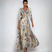Lynor Floral Dress – Women's Elegant Day - to - Night Midi Dress - Monsta Online