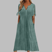 Women's Elegant Boho Midi Dress – Lightweight Flowy Summer Dress - Monsta Online