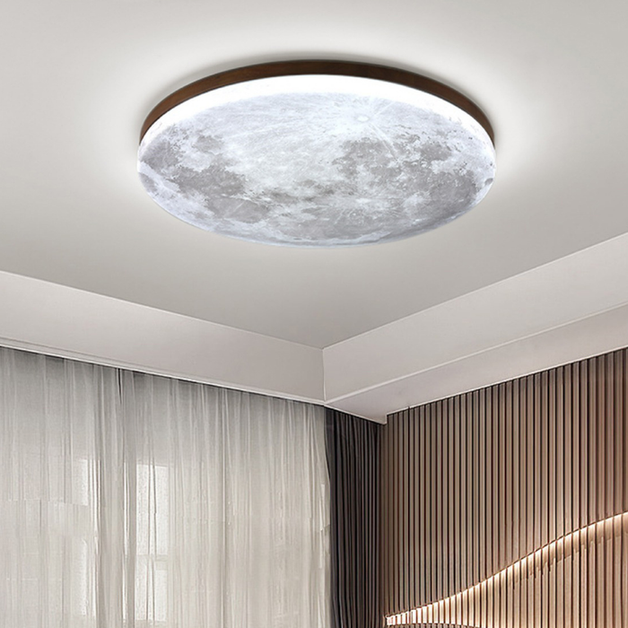 Moon Dimmable Ceiling Light – Celestial LED Flush Mount for Bedroom, Living Room & Dining Area - Monsta Online