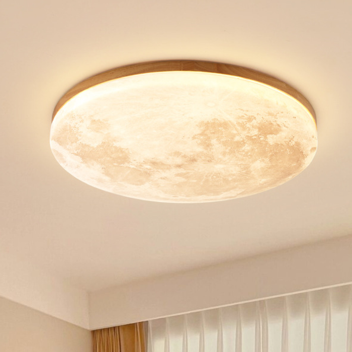 Moon Dimmable Ceiling Light – Celestial LED Flush Mount for Bedroom, Living Room & Dining Area - Monsta Online