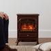 22" Red Electric Fireplace Heater Freestanding with Adjustable Heat Settings - Monsta Online