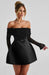 Mango Off - Shoulder Lace Dress – Women's Short Lace Sleeve Flared Mini Dress - Monsta Online