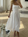 Marcia Square Neck Midi Dress – Women's Elegant A - Line Summer Dress - Monsta Online