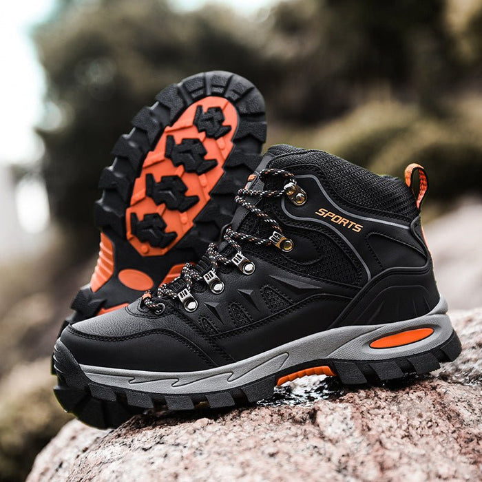 Men's Mid Height Waterproof Work Boots – Steel Toe Cap Safety Boots with Slip - Resistant Sole - Monsta Online