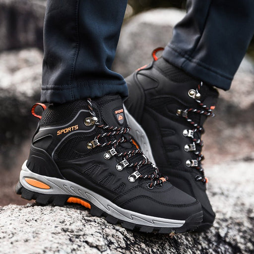 Men's Mid Height Waterproof Work Boots – Steel Toe Cap Safety Boots with Slip - Resistant Sole - Monsta Online