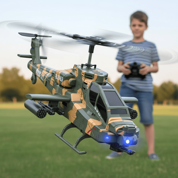 2.4GHz Military RC Helicopter for Adults and Kids - with Dual Batteries - Monsta Online