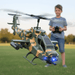 2.4GHz Military RC Helicopter for Adults and Kids - with Dual Batteries - Monsta Online