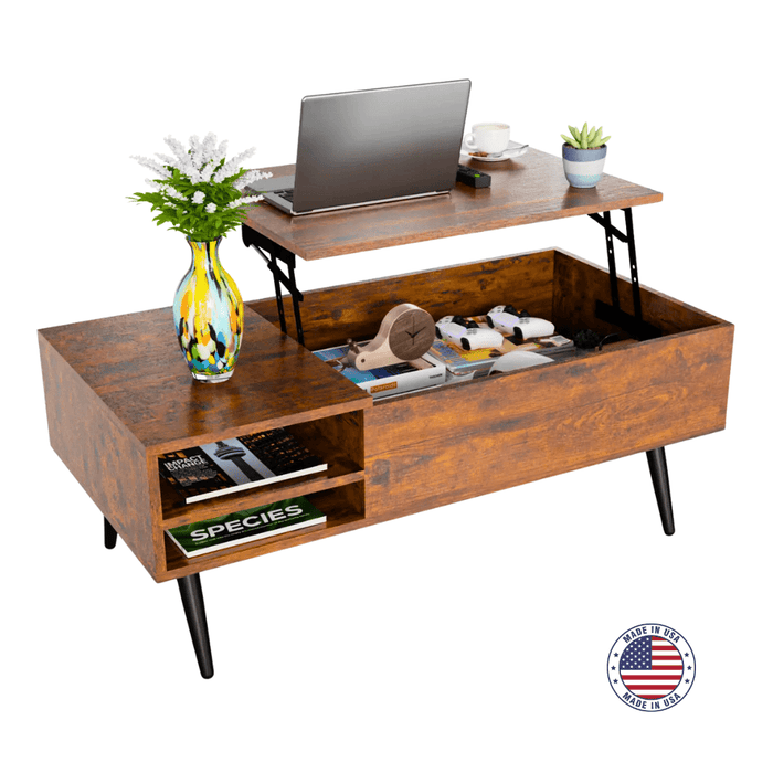 Modern Lift - Top Coffee Table with Hidden Compartment and Adjustable Space - Monsta Online