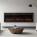 72 inch Modern Electric Fireplace Insert for Wall or Recessed Use with Remote - Monsta Online