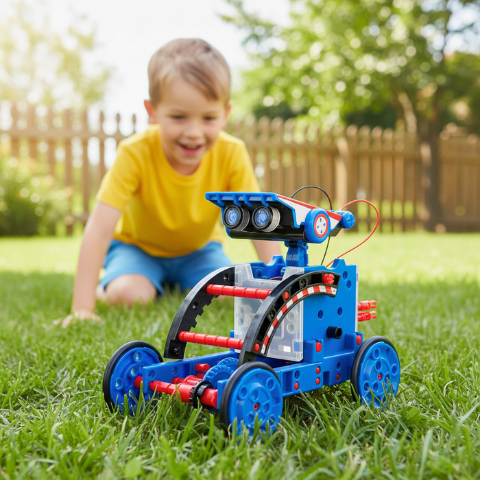 Monsta 12 - in - 1 Solar Robot Building Kit - STEM Educational Toy for Kids Age 8 - 12 - 190pc Screen - Free DIY Science Gift - Monsta Online