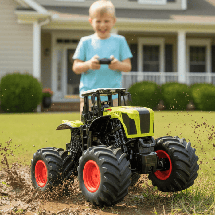 1:16 Remote Control Monster Truck Tractor Toy with Lights & Sound – 2.4GHz RC Farm Vehicle for Kids - Monsta Online