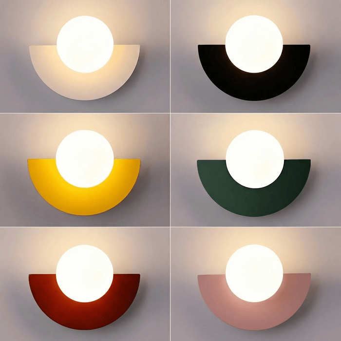 Everest Nordic Semicircle Wall Lamp – Minimalist LED Sconce for Bedroom, Hallway & Living Room - Monsta Online