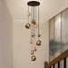 Nordic Staircase Chandelier – Dimmable LED Pendant Light for Grand Foyers & Villa Interiors - Monsta Online
