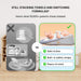 Baby Reflux Pillow Bed – Newborn Sleep Pod Infant Nest with 15° Anti - Reflux Wedge - Monsta Online