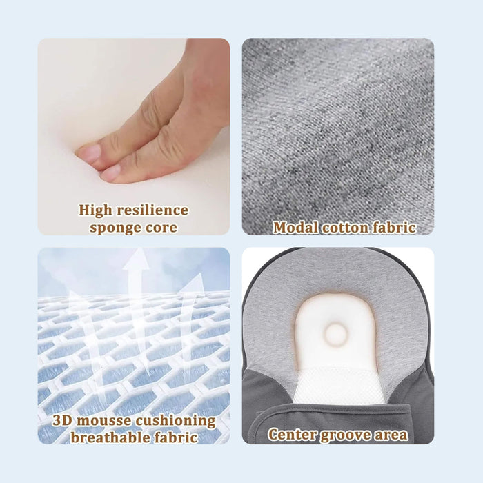 Baby Reflux Pillow Bed – Newborn Sleep Pod Infant Nest with 15° Anti - Reflux Wedge - Monsta Online