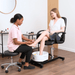 Professional No - plumbing Spa Pedicure Chair with Foot Bath and Rolling Stool - Monsta Online